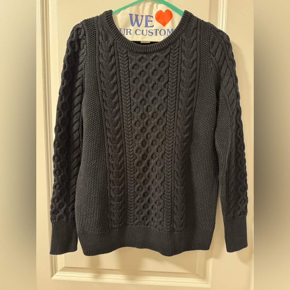 GAP Black Cable Knit Sweater